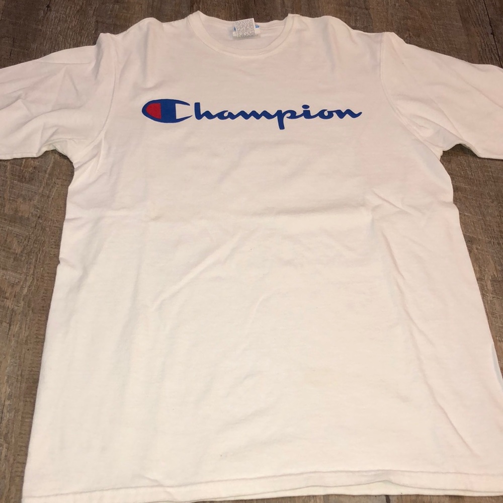 White champion shirt
